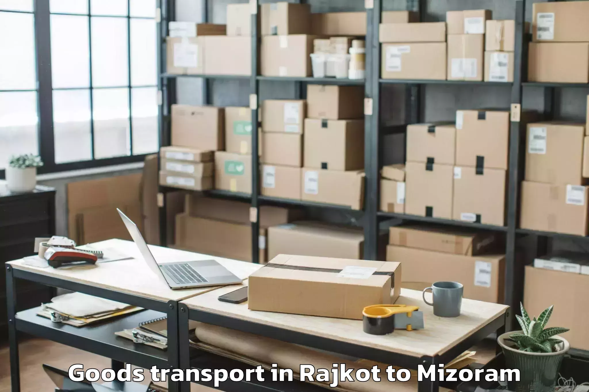 Expert Rajkot to Mizoram University Aizawl Goods Transport